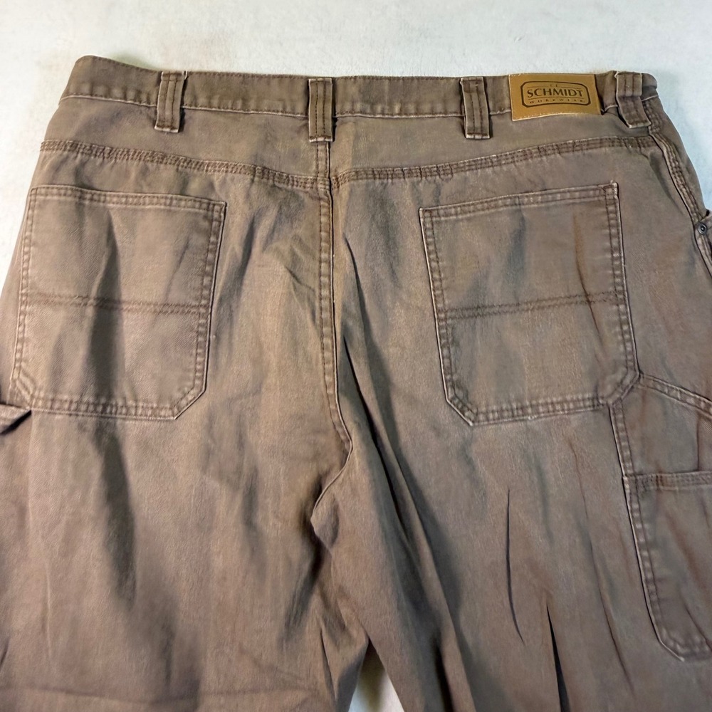 CE Schmidt Workwear Mens Brown Cotton Canvas Carpenter Utility Pants‎ 42x30